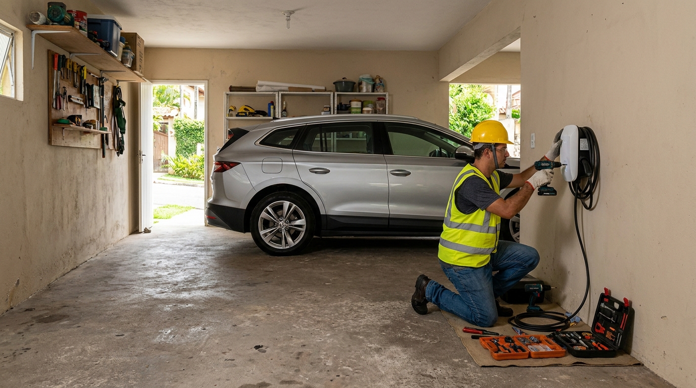 Instalação em garagem ou condomínio em Franca‑SP